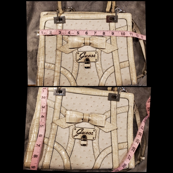 Guess Cream Bow Handbag - Picture 8 of 8
